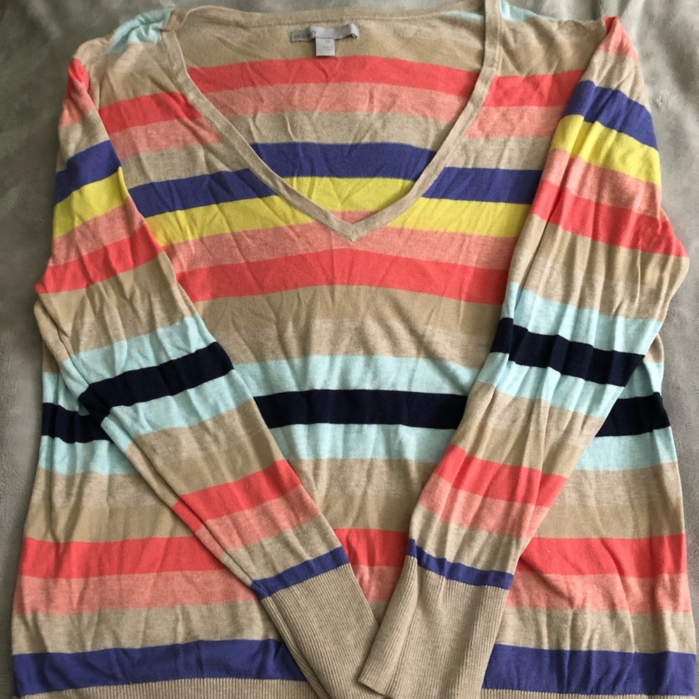 Old Navy multi striped sweater